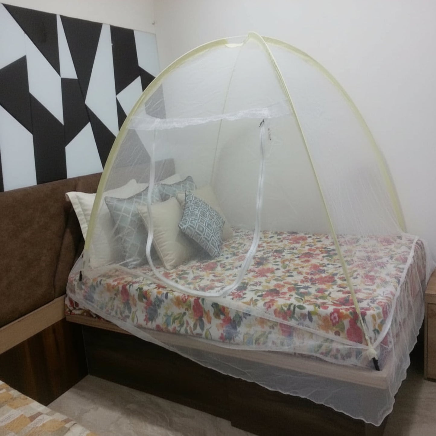 Yellow Mosquito Net For Single Bed 4' * 6.5'