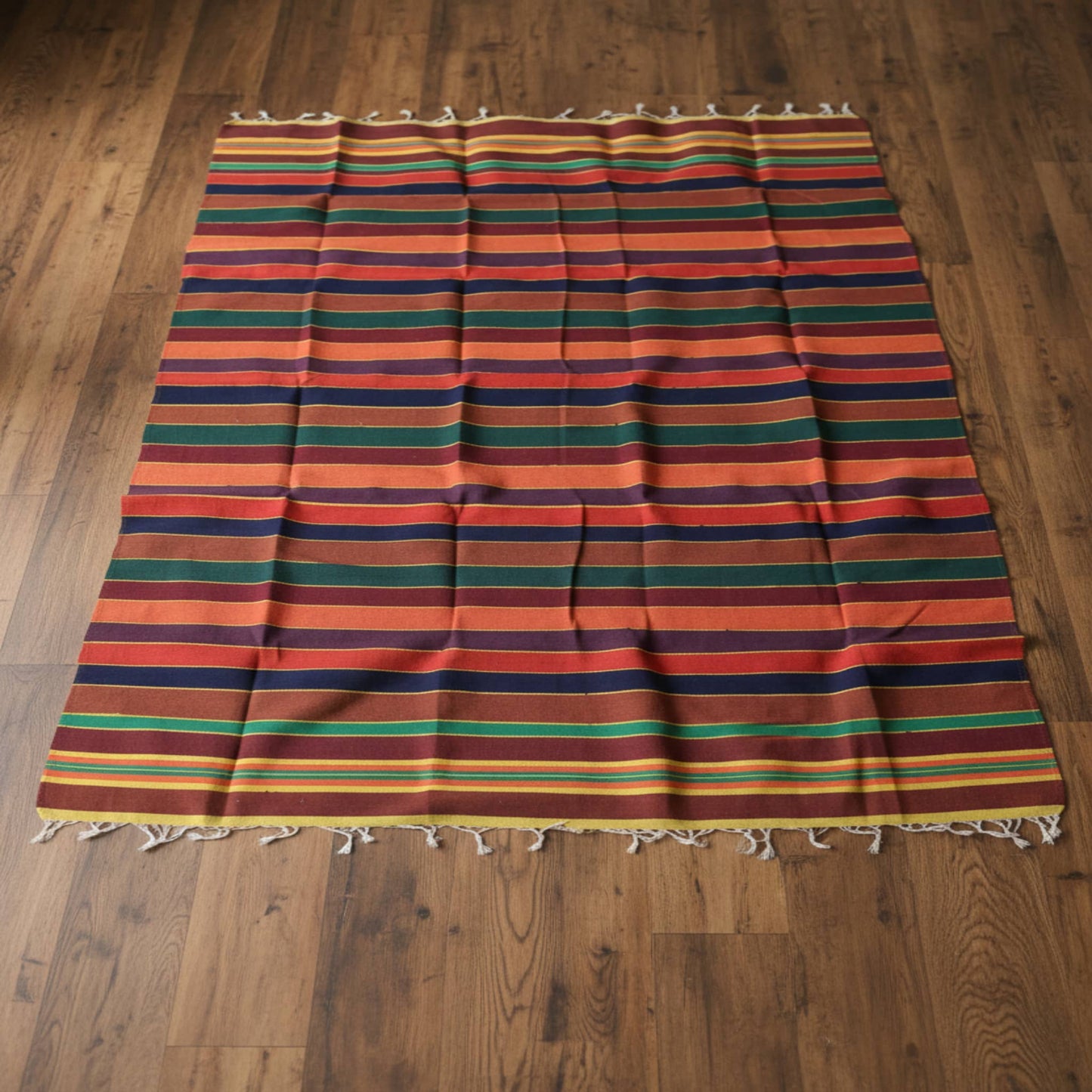 Cotton Shataranji Mat for Floor Sitting & Pooja | Traditional Satranji