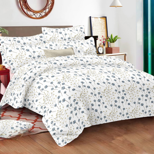 White Cotton Double Bedsheet